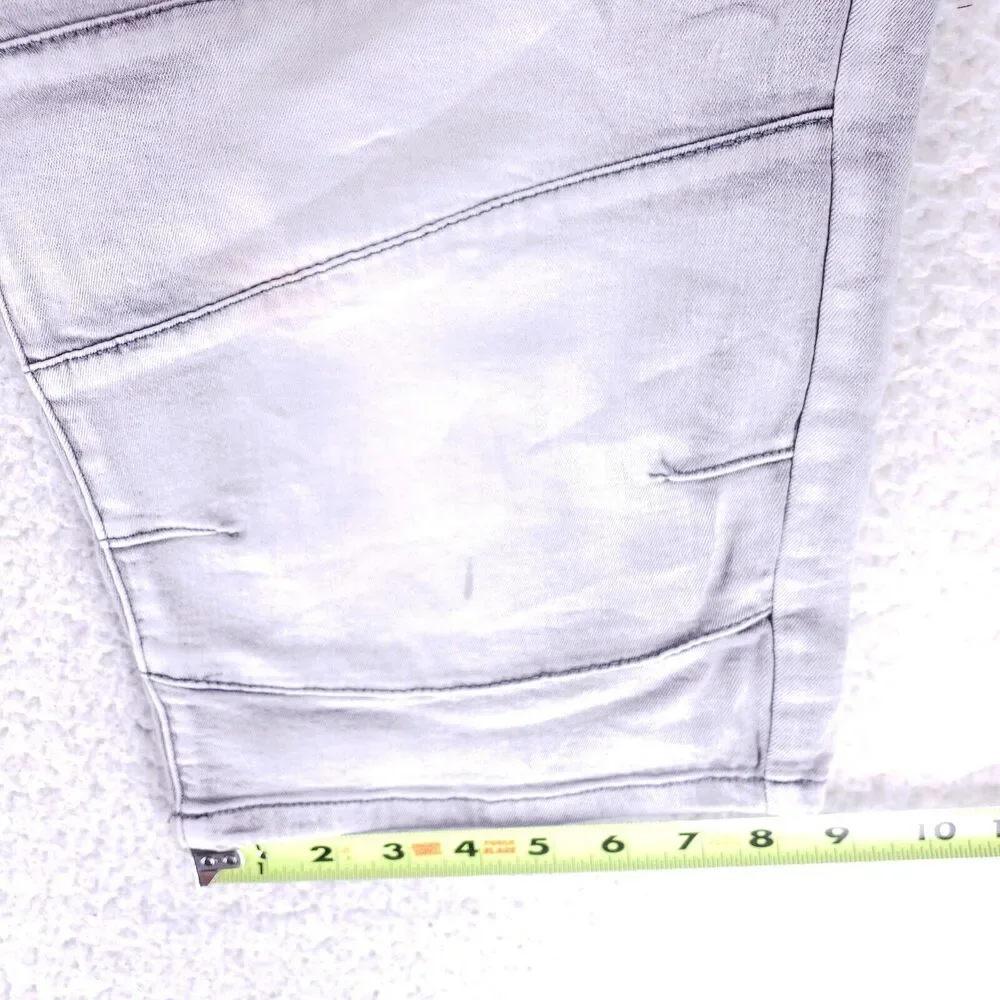 Brooklyn Laundry Jean Short Denim Cotton Men SZ 36 Gray Straight Stretch VTG 90s